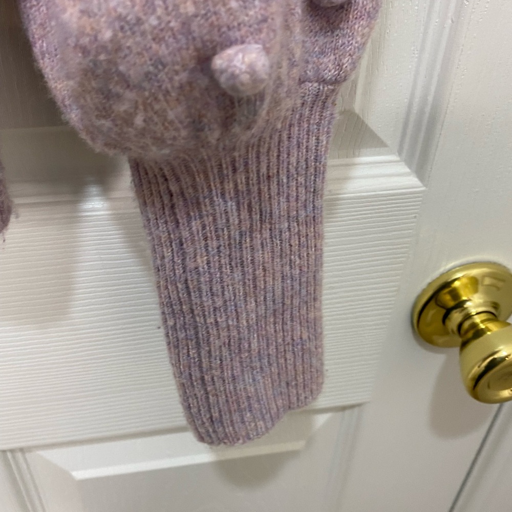 Madewell purple pink long sleeve v neck sweater, size xsmall - Picture 6 of 10